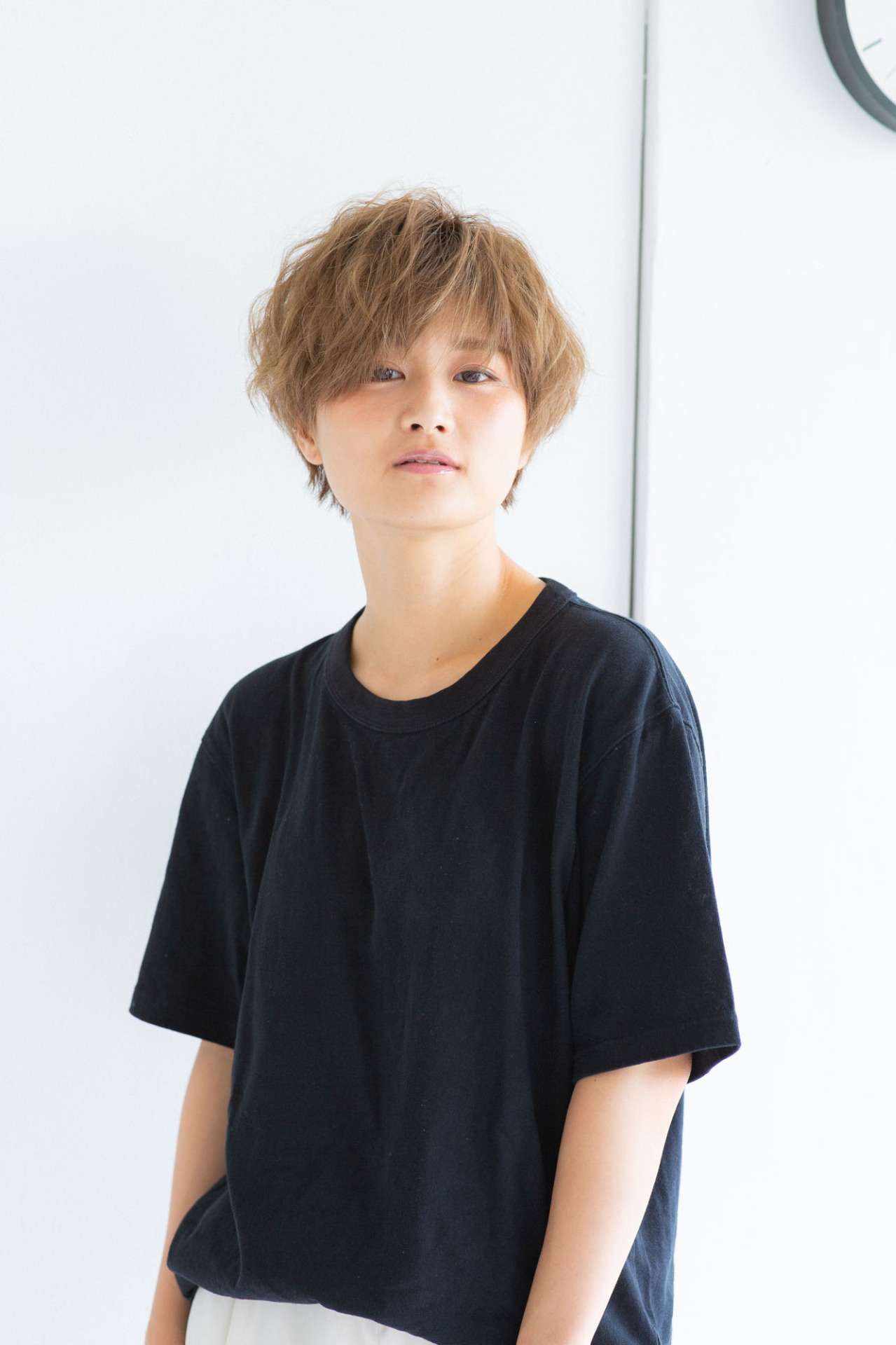 大人かっこいい動きのあるショートスタイル